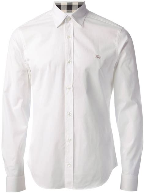 burberry mens white shirt|burberry men's shirts clearance.